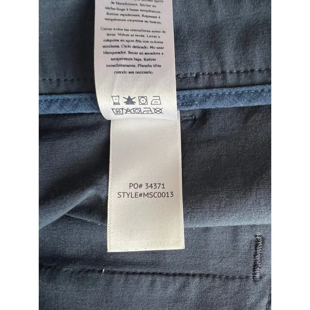 Faherty All Day Shorts Men 34 Blue Performance Stretch Quick Dry Lightweight